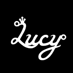 Серебряное колье с именем Lucy