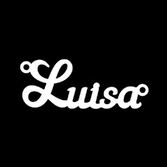 Серебряное колье с именем Luisa