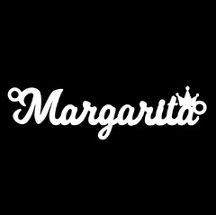 Серебряное колье с именем Margarita