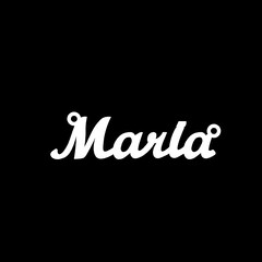 Серебряное колье с именем Maria