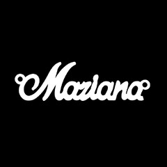 Серебряное колье с именем Mariana