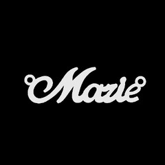 Серебряное колье с именем Marie