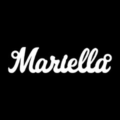 Серебряное колье с именем Mariella