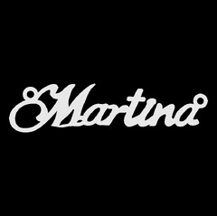 Серебряное колье с именем Martina