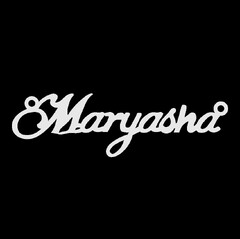 Серебряное колье с именем Maryasha