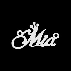 Серебряное колье с именем Mia