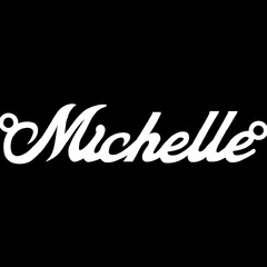 Серебряное колье с именем Michelle