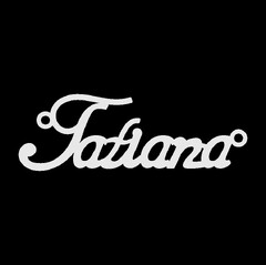 Серебряное колье с именем Tatiana