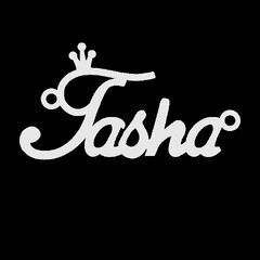 Серебряное колье с именем Tasha