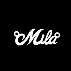 Серебряное колье с именем Mila