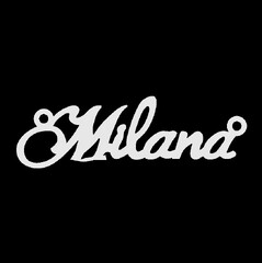 Серебряное колье с именем Milana