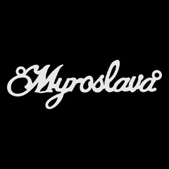 Серебряное колье с именем Myroslava