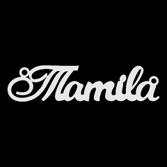 Серебряное колье с именем Tamila