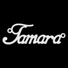 Серебряное колье с именем Tamara