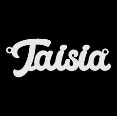 Серебряное колье с именем Taisia