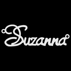 Серебряное колье с именем Suzanna