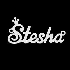 Серебряное колье с именем Stesha