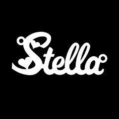 Серебряное колье с именем Stella