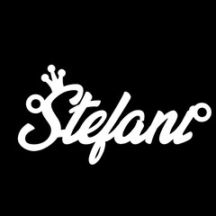 Серебряное колье с именем Stefani