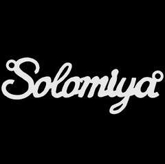 Серебряное колье с именем Solomiya