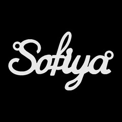 Серебряное колье с именем Sofiya