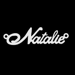 Серебряное колье с именем Natalie
