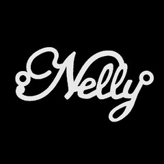 Серебряное колье с именем Nelly
