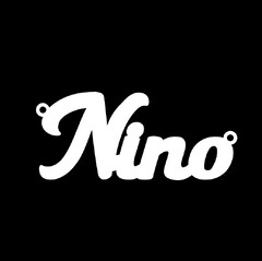 Серебряное колье с именем Nino