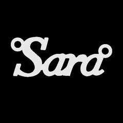 Серебряное колье с именем Sara