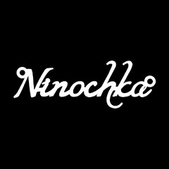 Серебряное колье с именем Ninochka
