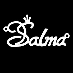 Серебряное колье с именем Salma