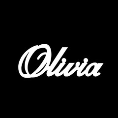 Серебряное колье с именем Olivia
