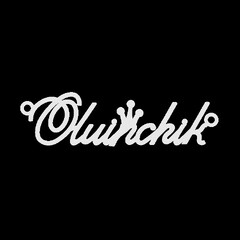 Серебряное колье с именем Oluinchik