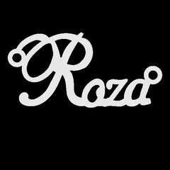 Серебряное колье с именем Roza