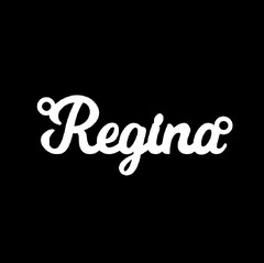 Серебряное колье с именем Regina