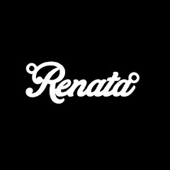 Серебряное колье с именем Renata