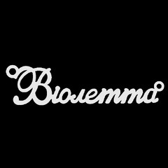 Серебряное колье с именем Віолетта
