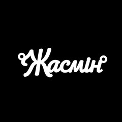 Серебряное колье с именем Жасмін