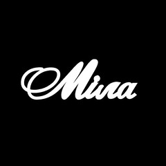 Серебряное колье с именем Міла