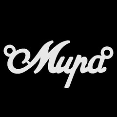 Серебряное колье с именем Мира
