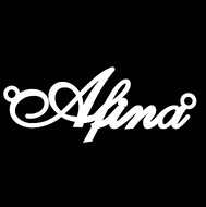 Срібне кольє з ім'ям Afina