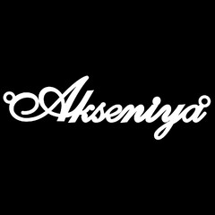 Серебряное колье с именем Akseniya